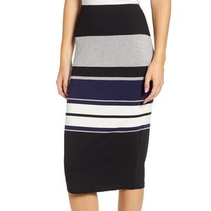 2 piece set love, fire midi skirt and top